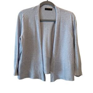 Verve Ami Women Blue/Gray Sweater Cardigan Large